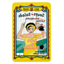 Ímã Desenhar o Magnet do Refrigerador Line_B_4x6