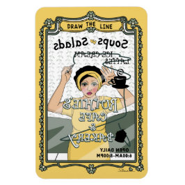 Ímã Desenhar o Magnet do Refrigerador Line_C_4x6