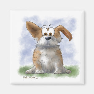 Imã Desenho Animado de Corgi Fofo