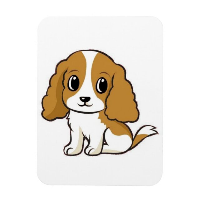 Ímã desenho animado do cavalier king charles spaniel b (Vertical)