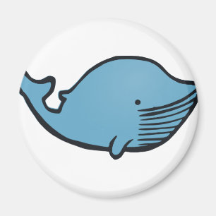 Imã Desenho da baleia azul