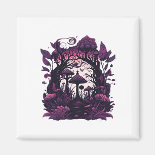 Imã Desenho da Impressão de Testemunhas de Mushroom Wo