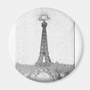 Imã Desenho da torre Eiffel de Paris, Texas