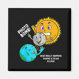 Imã Desenho de Astronomia de Eclipse Solar Total
