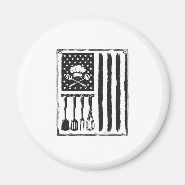 Imã Desenho de Camisa de Utensílios de Cozinha Bandeir (Frente)
