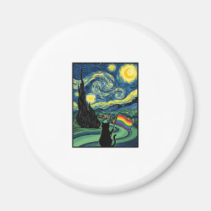 Imã Desenho de Camisa Vetorial de Paisagem Noturna de 