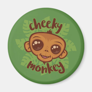 Imã Desenho De Cartoon De Macaco Cheiroso