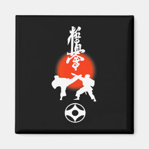 Imã Desenho de fã de Karate Kyokushin Kumite