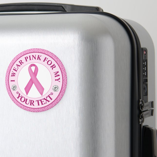 Imã Desenho de Fita de Renda para Conscientização do C (In Situ (Luggage))