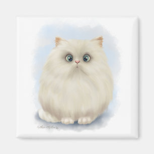 Imã Desenho de Gato Persa