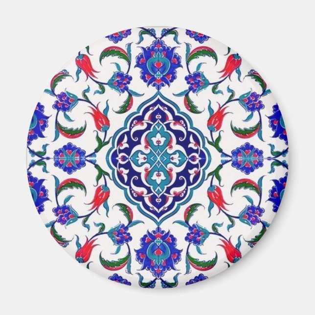 Imã desenho de impressão de azulejo (Frente)