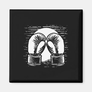Imã Desenho de Kickboxing Autodefesa