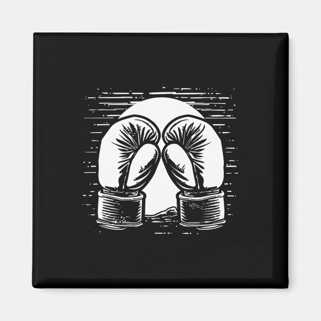 Imã Desenho de Kickboxing Autodefesa (Frente)