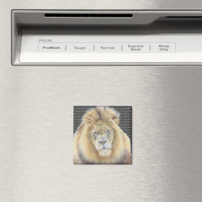 Imã Desenho de leão (In Situ (Dishwasher))