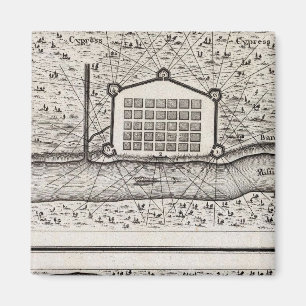 Imã Desenho de Nova Orleans tirado da Rua Charles