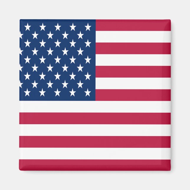 Imã Desenho de Orgulho da Bandeira Americana dos EUA (Frente)