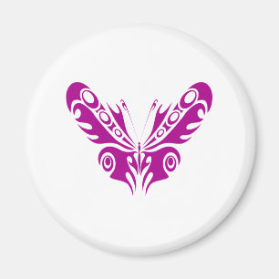 Imã Desenho de Tatuagem de Borboleta Tribal