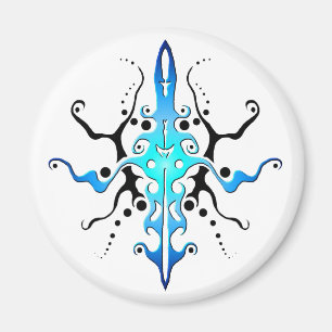 Imã Desenho de tatuagem tribal de máscara abstrata - a