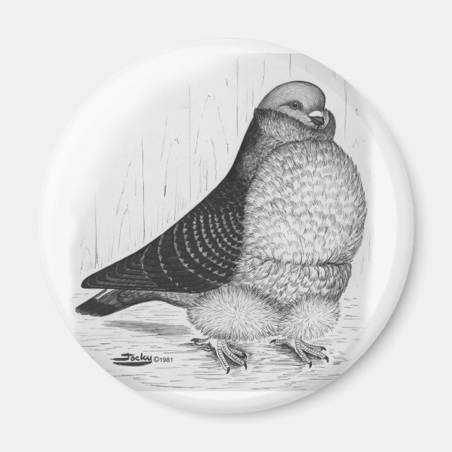 Imã Desenho de Tinta de Coroa Chinesa (Frente)