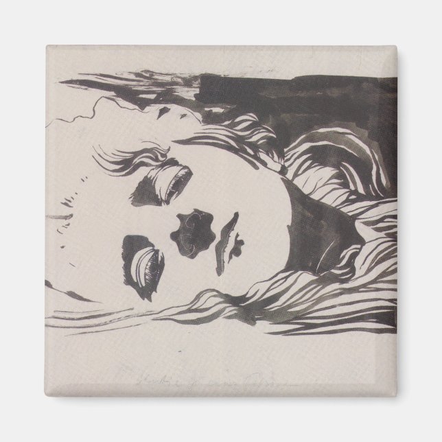 Imã Desenho de uma mulher de "Ver Sacrum" (Moser) (Frente)