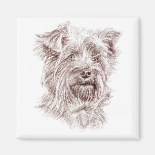 Imã Desenho de Yorkshire Terrier