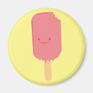 Imã Desenho do picolé de morango