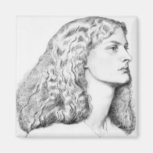 Imã Desenho do retrato da mulher