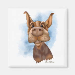 Imã Desenho Doberman Boop o Snoot