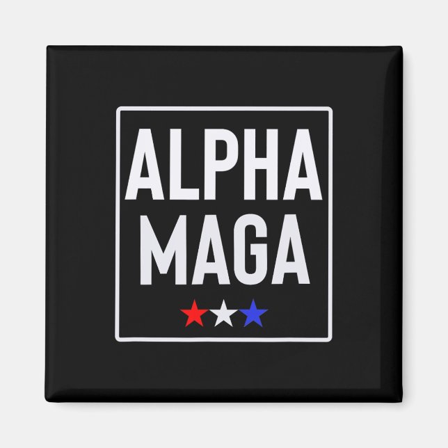 Imã Desenho Eleitoral Alpha Mega Trump 2024  (Frente)