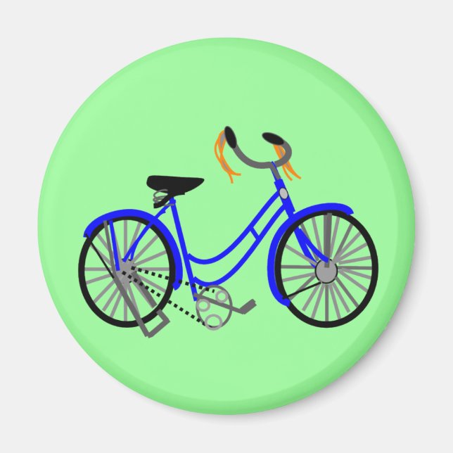 Imã Desenho em Bicicleta, Estilo 1950 (Frente)