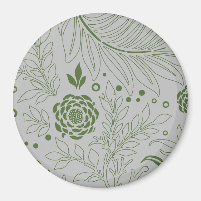 Imã Desenho Floral 17 (Frente)