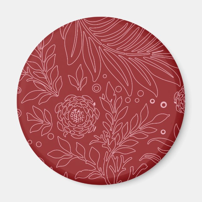 Imã Desenho Floral 30 (Frente)