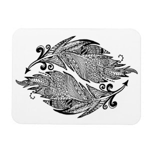 Ímã Desenho Inspirado Das Penas