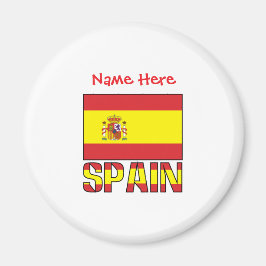 Imã Desenho Personalizado da Bandeira da Espanha com H