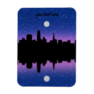 Ímã Desenho Skyline São Francisco #1 Magnet