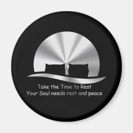 Imã Desenho “TAKE THE TIME TO REST "