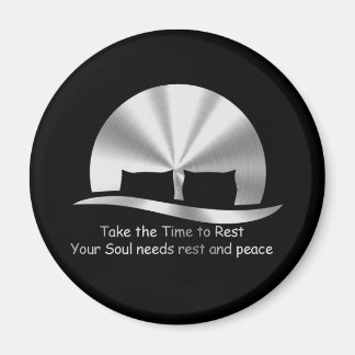 Imã Desenho “TAKE THE TIME TO REST "