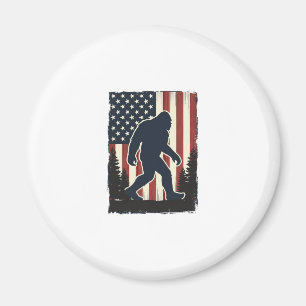 Imã Desenho Vetorial Floresta da Bandeira Americana Bi