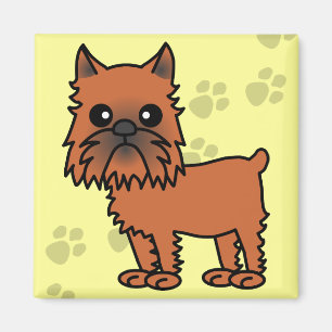 Imã Desenhos animados bonitos de Bruxelas Griffon -