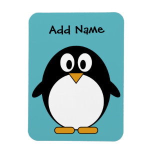Ímã Desenhos animados bonitos do pinguim com área par