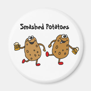 Imã Desenhos animados despedaçados AW das batatas