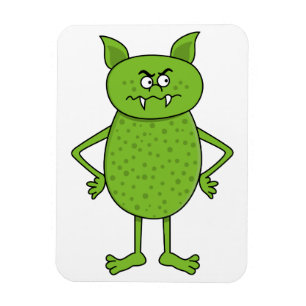 Ímã Desenhos animados verdes bonitos do diabrete