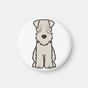 Imã Desenhos animados Wheaten brandamente revestidos