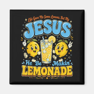 Imã Desentho Jesus Limonada Citação Cristã Design