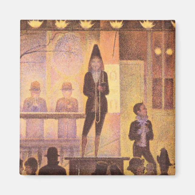 Imã Desfile de circo por Georges Seurat (Frente)