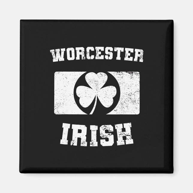 Imã Desfile do Dia de São Patrício Worcester Irish Des (Frente)