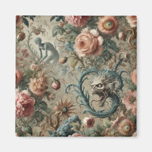 Imã Desgraça habitável - Design Floral Gótico Vitorian