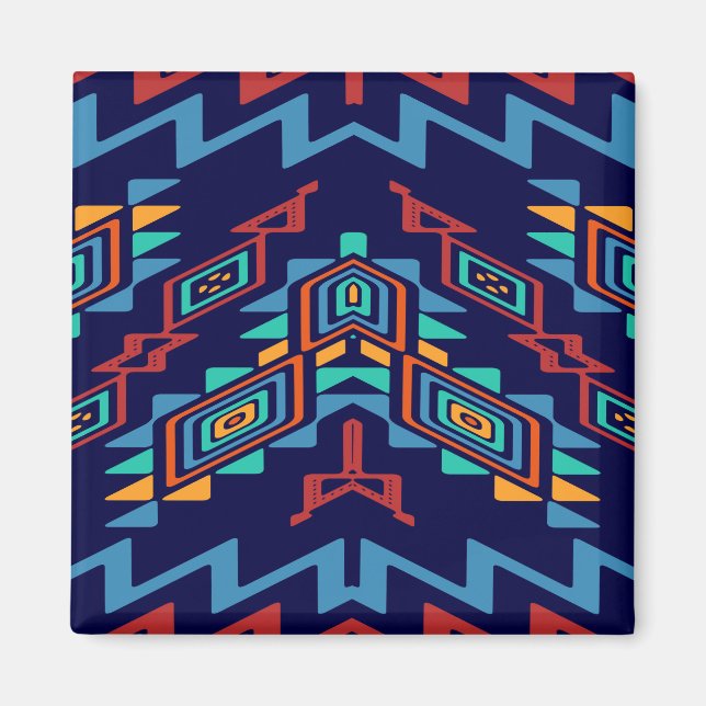 Imã Design abstrato de formas distorcidas (Frente)