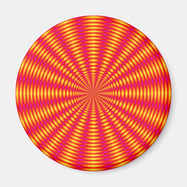 Imã Design abstrato de ilusão óptica. (Frente)