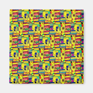 Imã Design abstrato moderno de cor clara